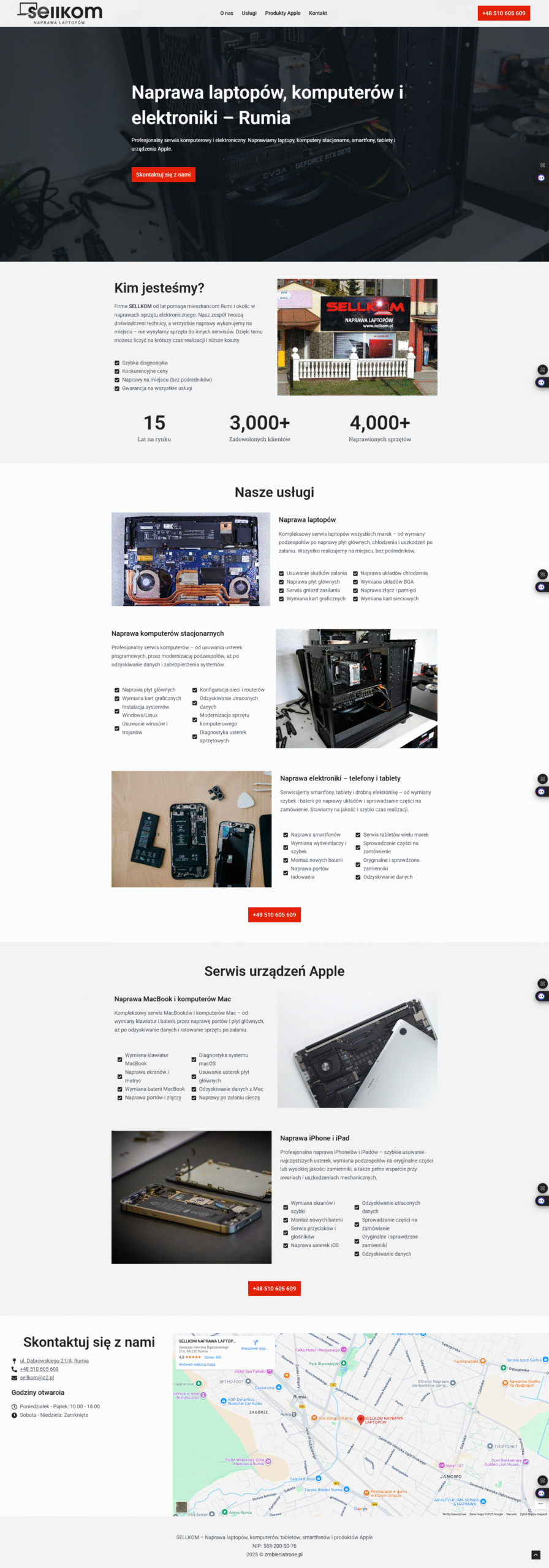 Projekt strony sellkom