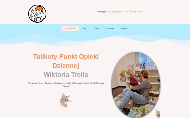 Realizacja: Realizacja strony dla nowo otwartej opieki dziennej